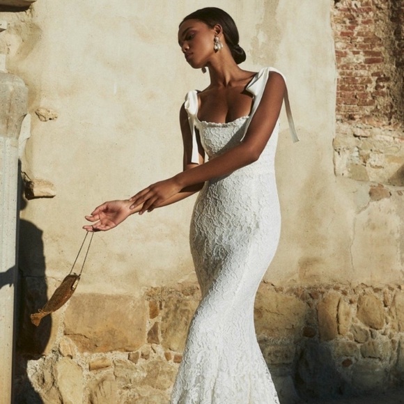 Reformation Dresses & Skirts - Reformation Lace Wedding Dress in Cream